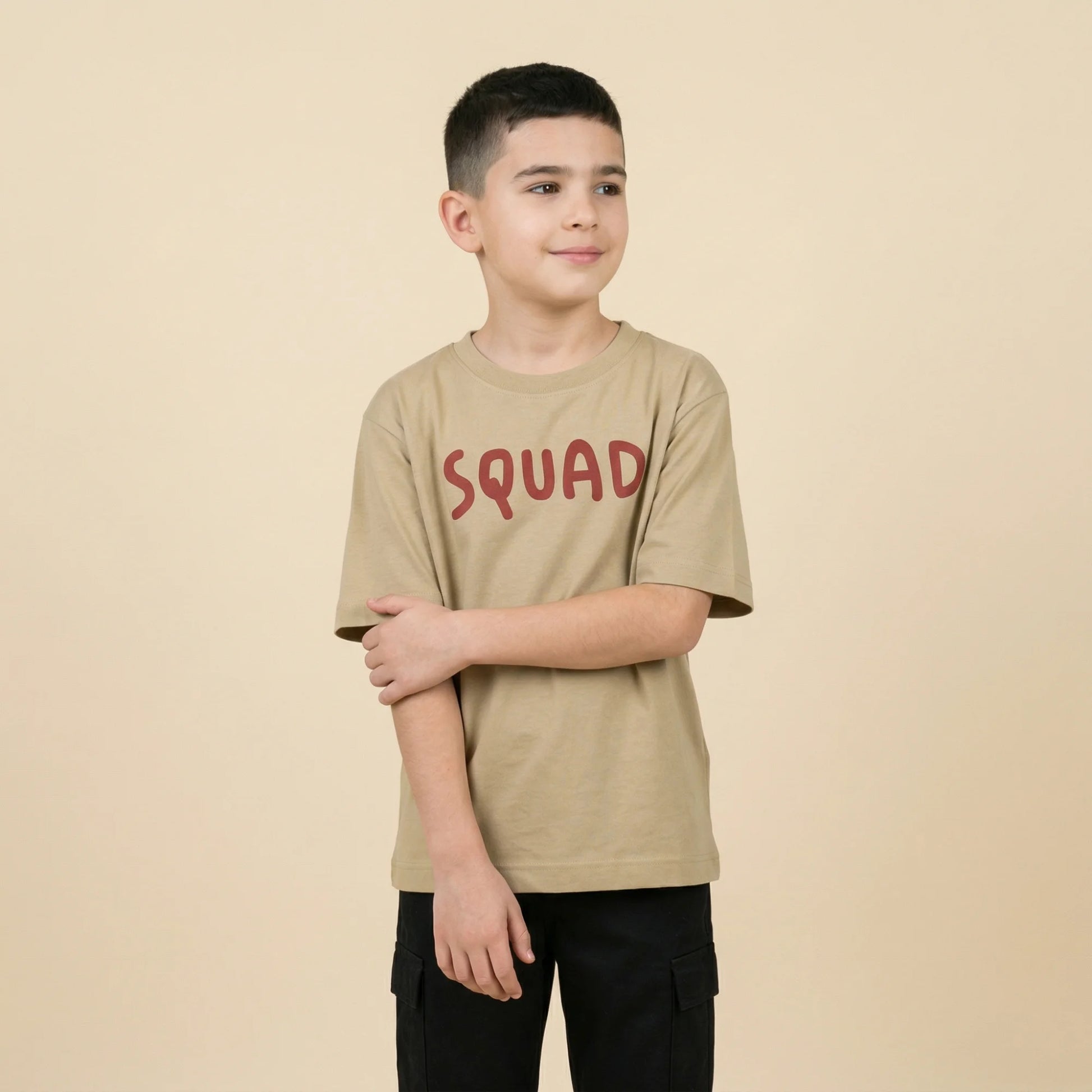 The Stick Squad - Warli Inspired Oversized Cotton T-shirt (Unisex)- Beige