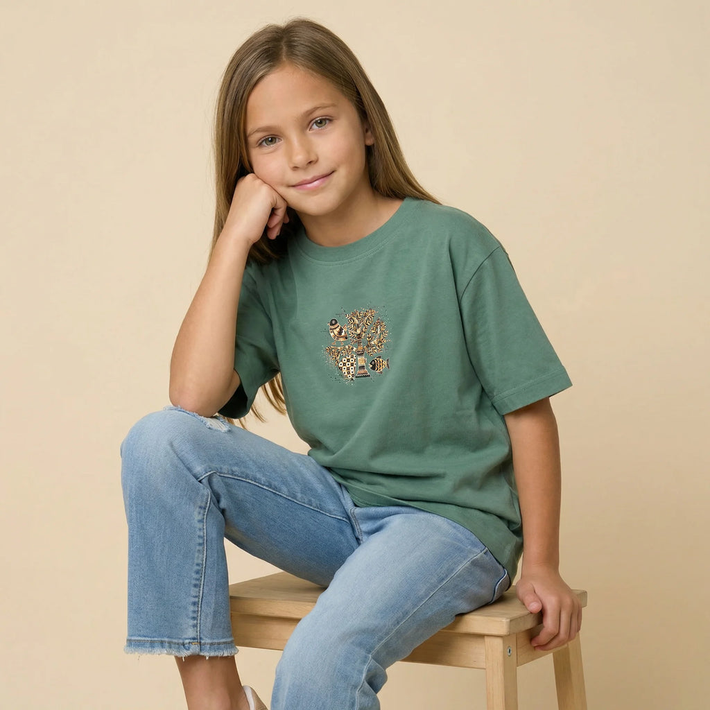 The Fragmented Grove Oversized Cotton T-shirt (Unisex)