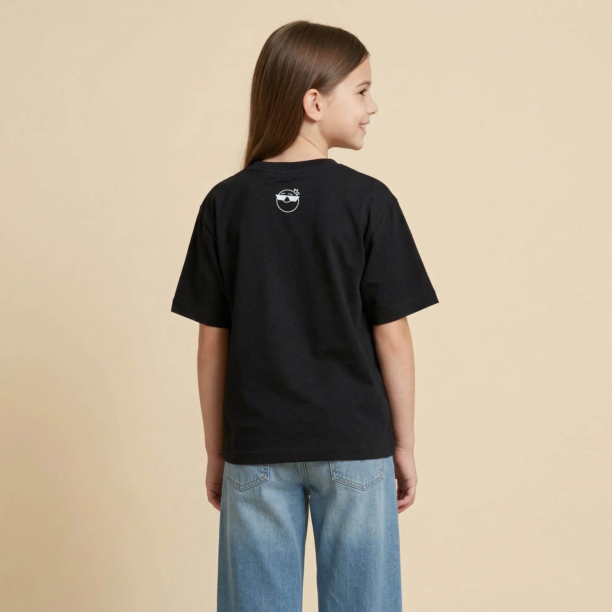 The Imagination Tee - Black Kalamkari Inspired Oversized Cotton T-shirt (Unisex)