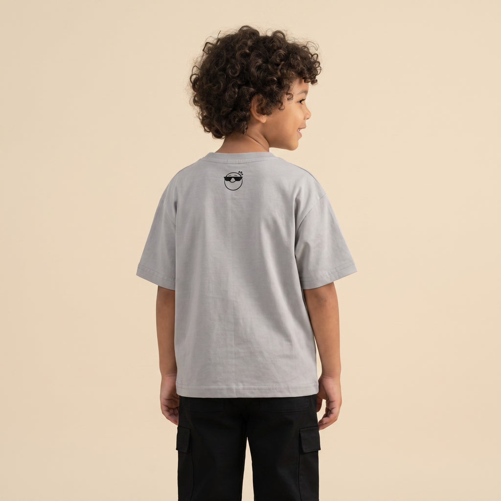 KOI - Grey Oversized Cotton T-shirt (Unisex)