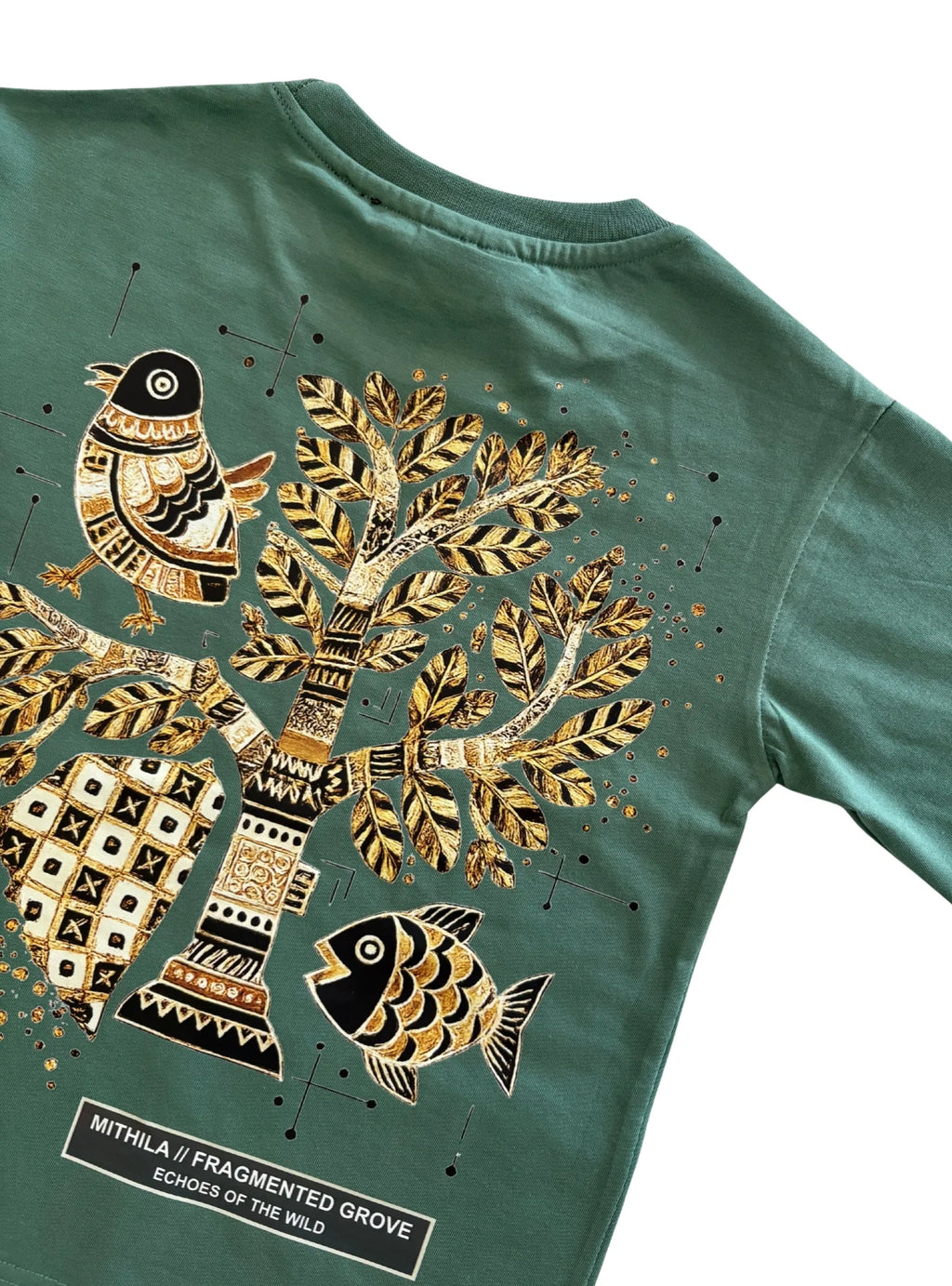 The Fragmented Grove Oversized Cotton T-shirt (Unisex)