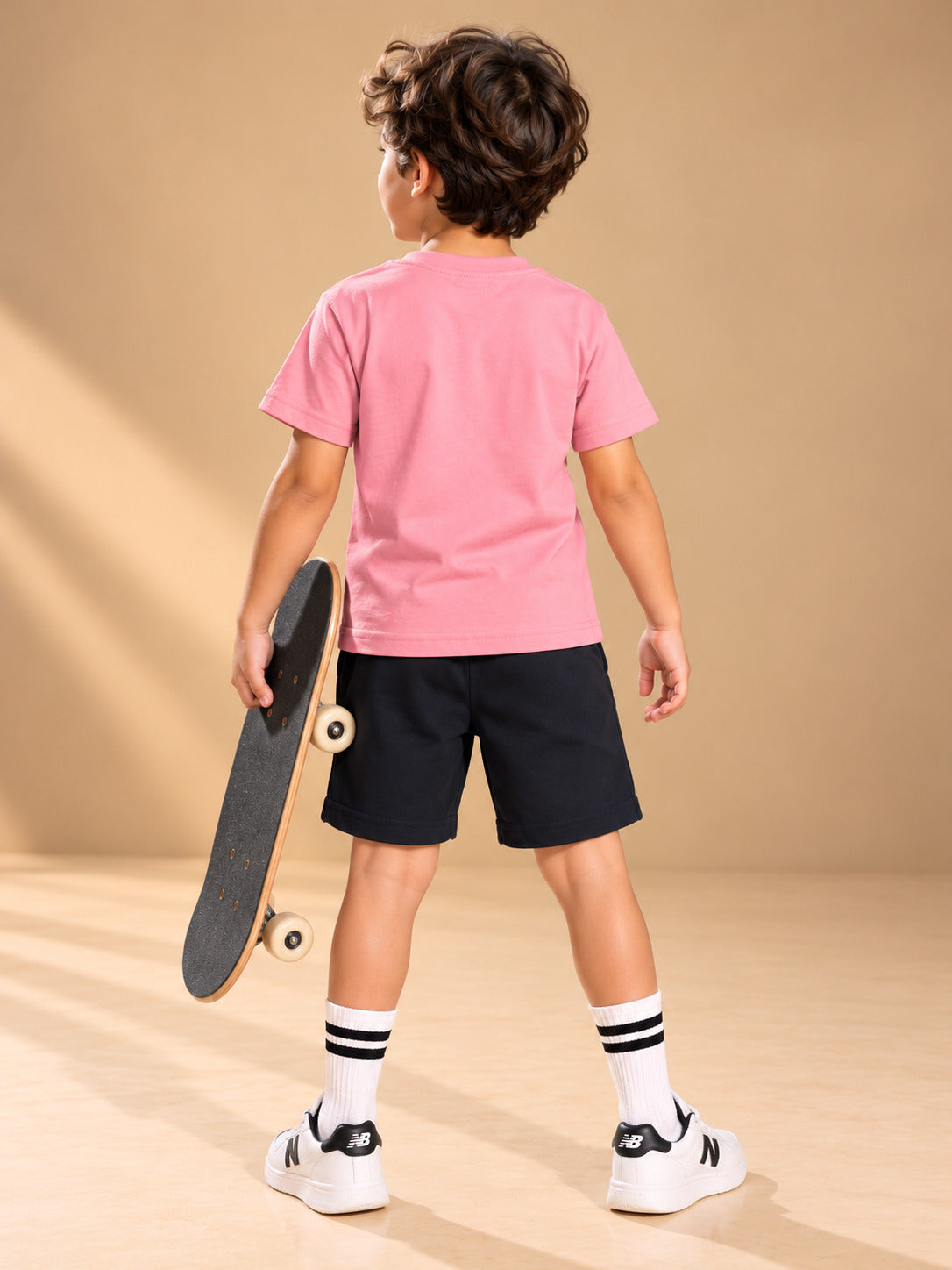 Pink Graphic T-Shirt & Shorts Set